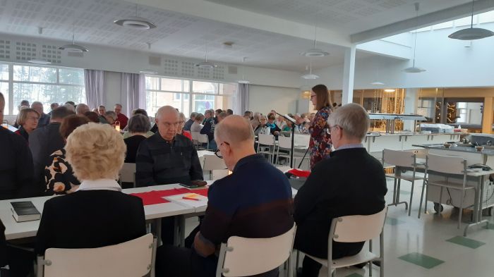 Keltinmäen seurakuntapastori Marja Rämänen toi Joulun terveiset
